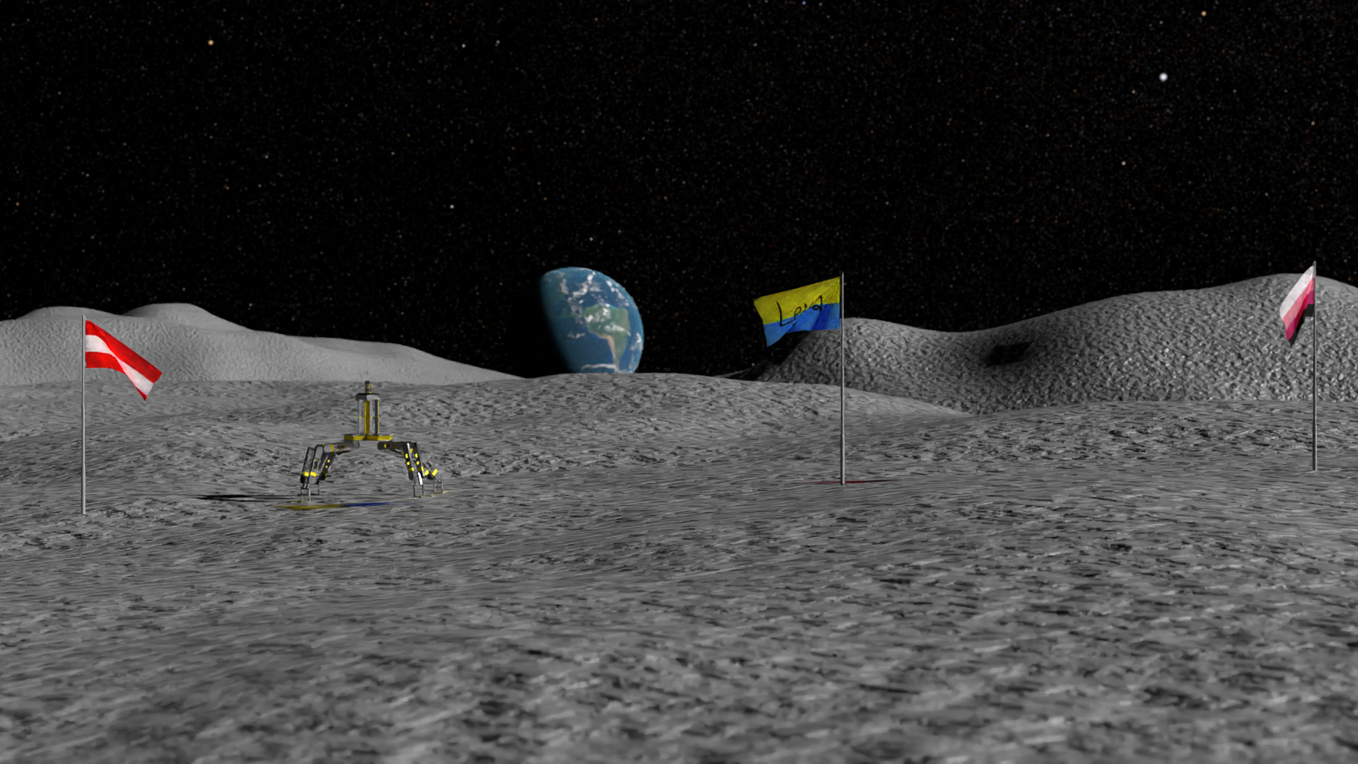 Moon with Flags preview image 1